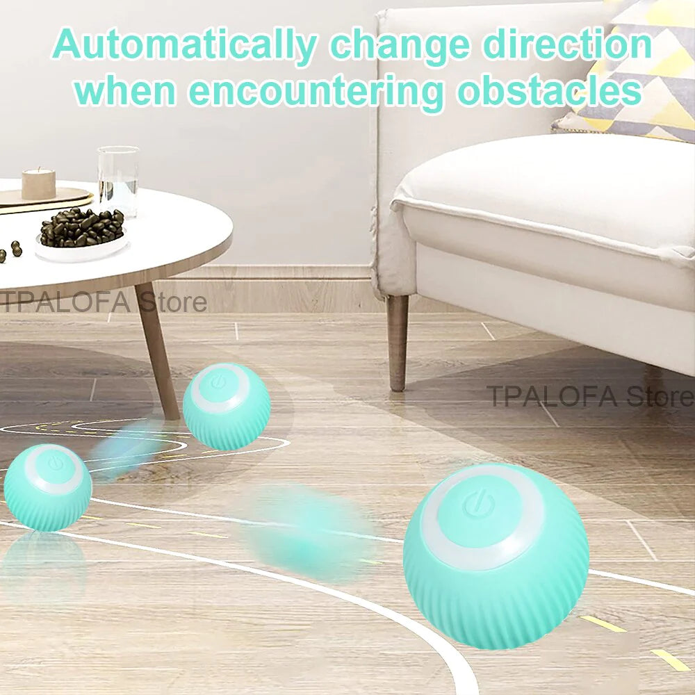 Electric Interactive Cat Ball - Automatic Rolling Toy for Indoor Play