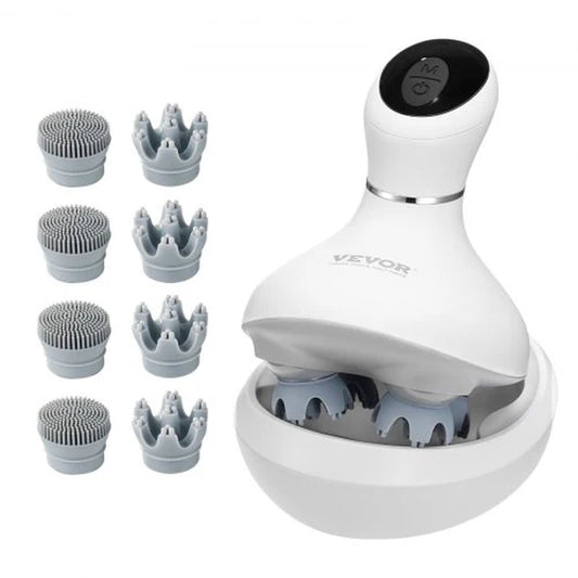 VEVOR Rechargeable Waterproof Electric Scalp Massager - Portable Head Massager