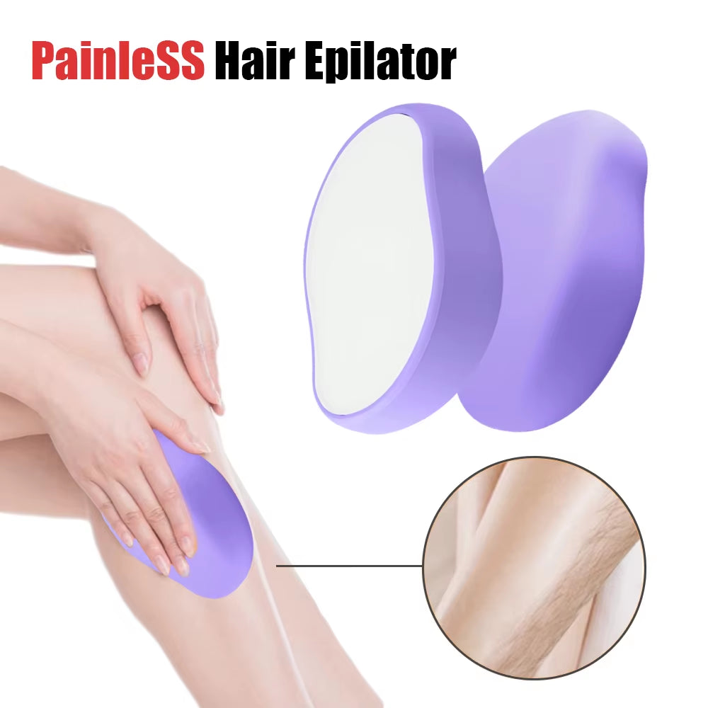 Painless Nano Epilator - Safe, Easy-to-Clean, Reusable Hair Removal Stone for Men and Women