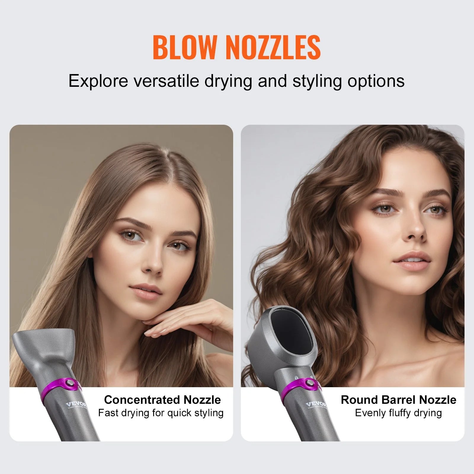 Vevor 5-in-1 Hot Hair Styler with Upgraded Negative Ion Technology for Curling and Drying