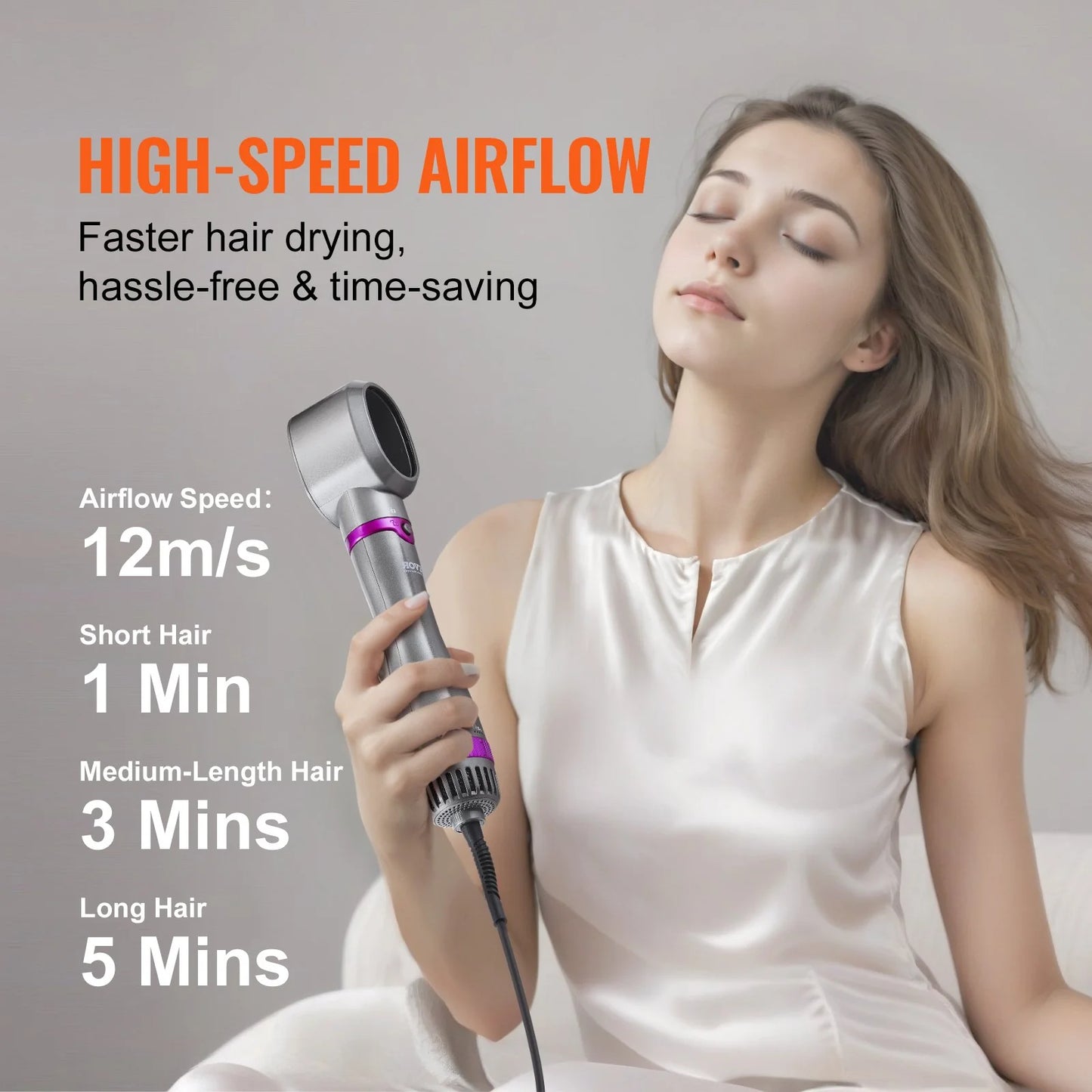 Vevor 5-in-1 Hot Hair Styler with Upgraded Negative Ion Technology for Curling and Drying