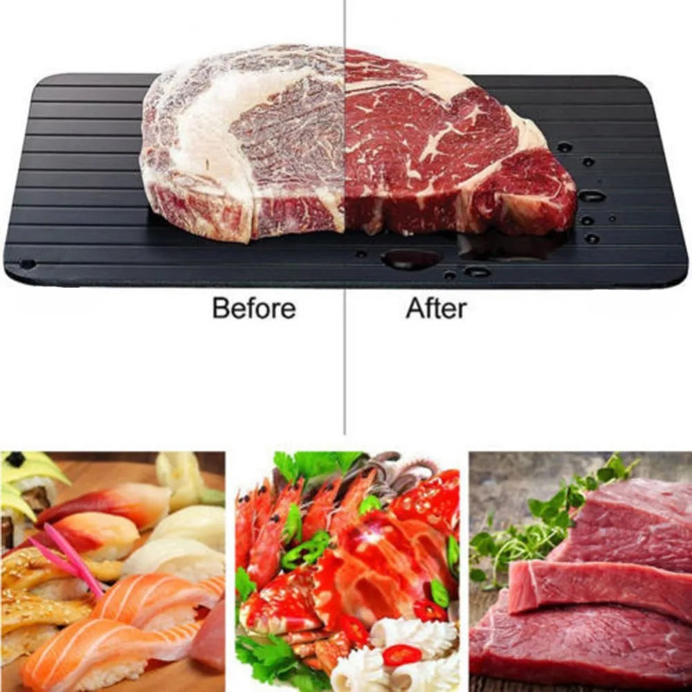 Rapid Defrosting Tray for Efficient Thawing of Frozen Meat and Fruits - Kitchen Essential Tool