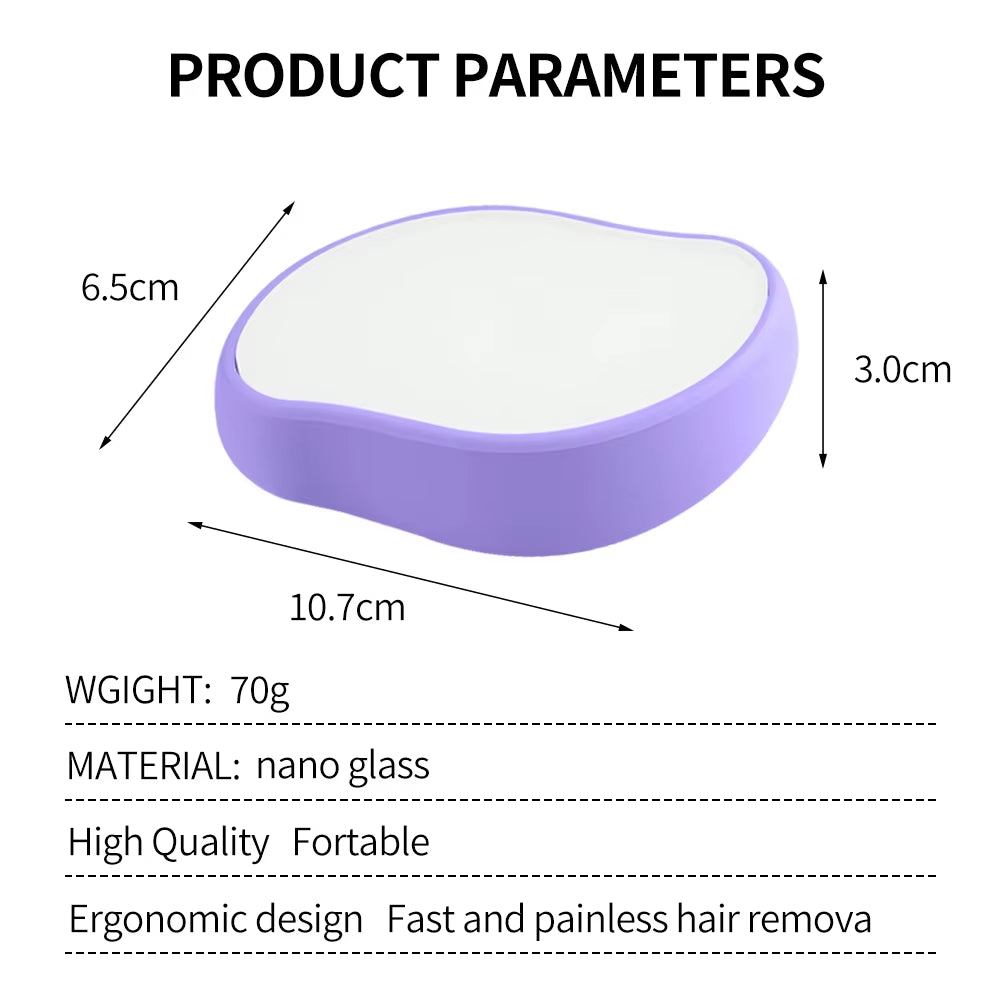 Painless Nano Epilator - Safe, Easy-to-Clean, Reusable Hair Removal Stone for Men and Women
