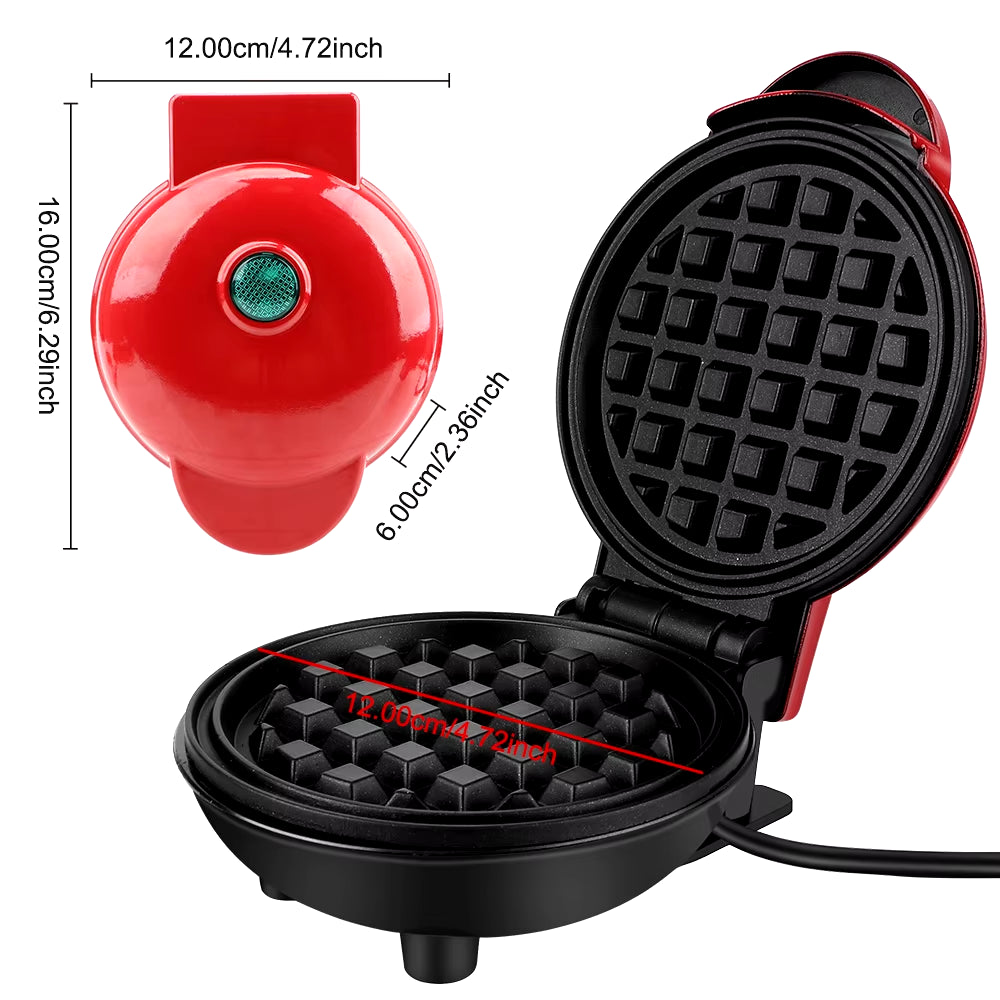 Mini Electric Waffle Maker and Egg Cake Oven - Compact Eggette Machine for Breakfast Waffles and Egg Cakes