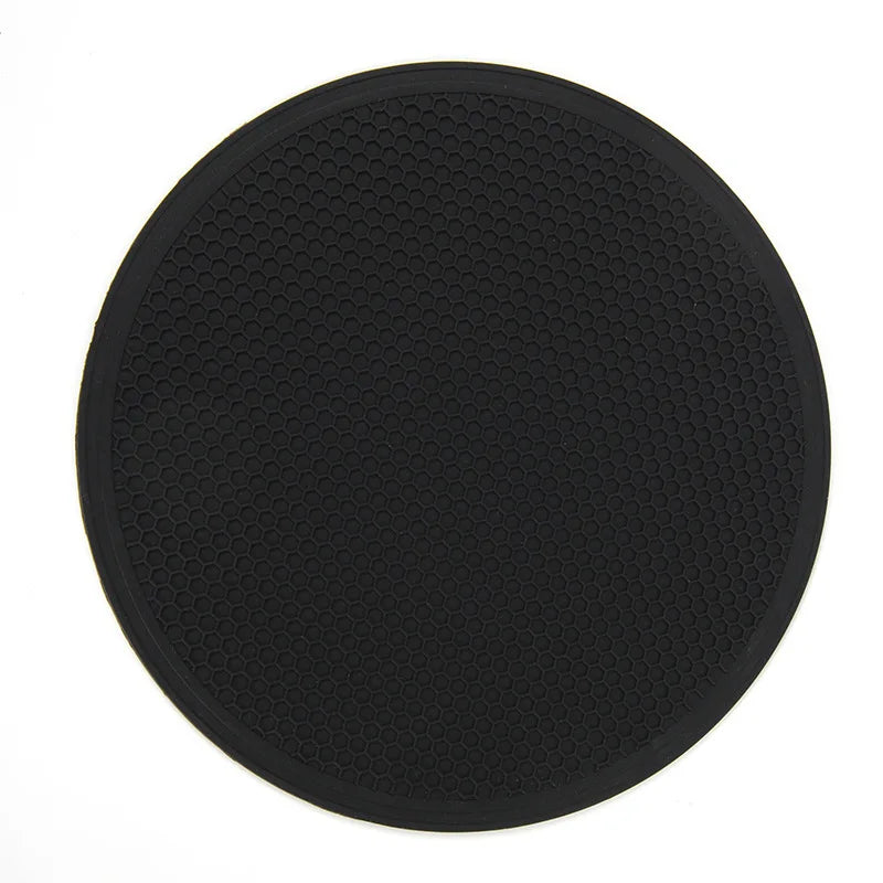 30cm Large Heat-Resistant Silicone Honeycomb Coaster and Pot Holder - Non-Slip Round Placemat for Kitchen Use